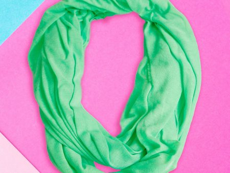 Bright Green Infinity Scarf Discount