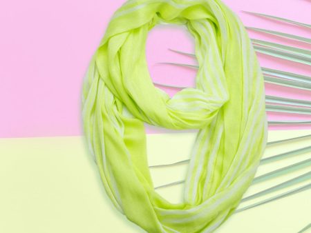 Stripe Patterned Silk Scarf Sale