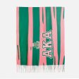 AKA Sorority Zebra Stripe Fashion Shawl Scarf Discount