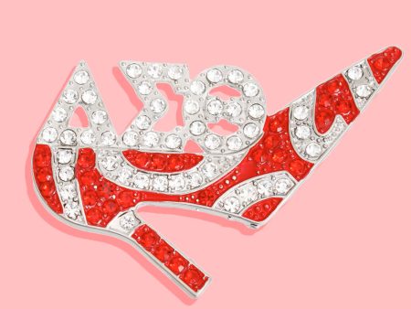 DST Brooch Delta Sigma Sorority Heel Pin for Women Cheap