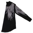 Long Sleeve Shirt Black Bling Wings for Women Online Hot Sale