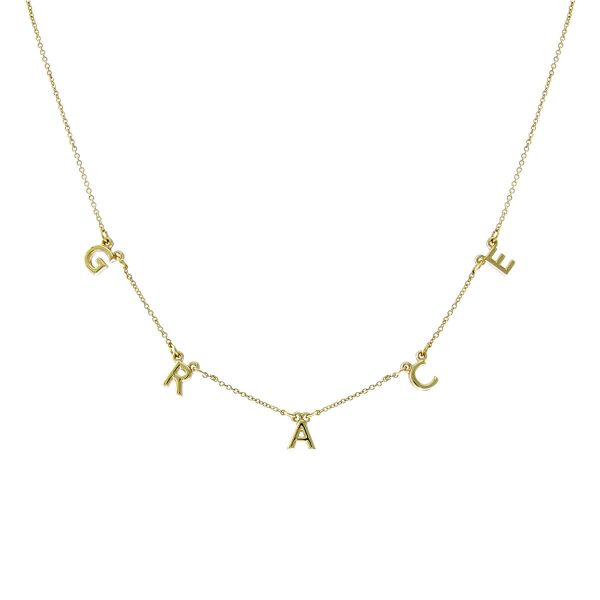 Grace Gold Station Necklace Hot on Sale