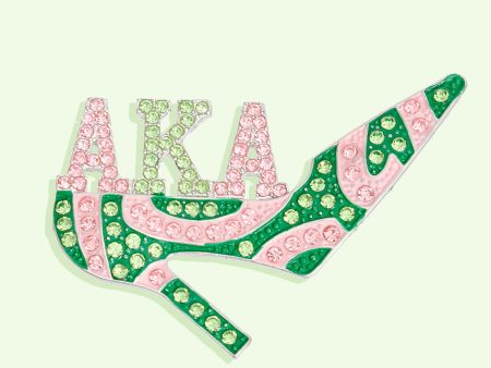 AKA Brooch Alpha Kappa Sorority Heel Pin Sale