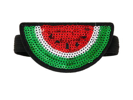 Pair of Watermelon Sequin Shoe Bands For Cheap