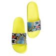 Size 10 Yellow Snake Print Slides Cheap