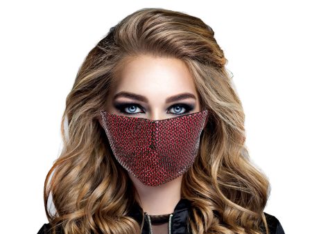 Red Sequin Disco Mask Sale