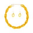 Necklace Retro Yellow Double Link Set for Women Cheap