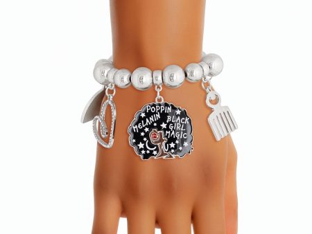 Silver Melanin Bracelet Fashion