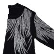 Long Sleeve Shirt Black Bling Wings for Women Online Hot Sale