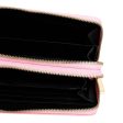 Zipper Wallet Pink Woven Wristlet for Women For Discount