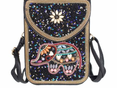 Elephant Beaded Phone Crossbody Online Sale