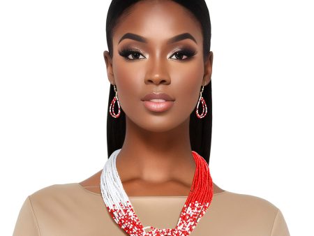 DST 20 Strand Red White Knot Set|18 + 2.5 inches Cheap