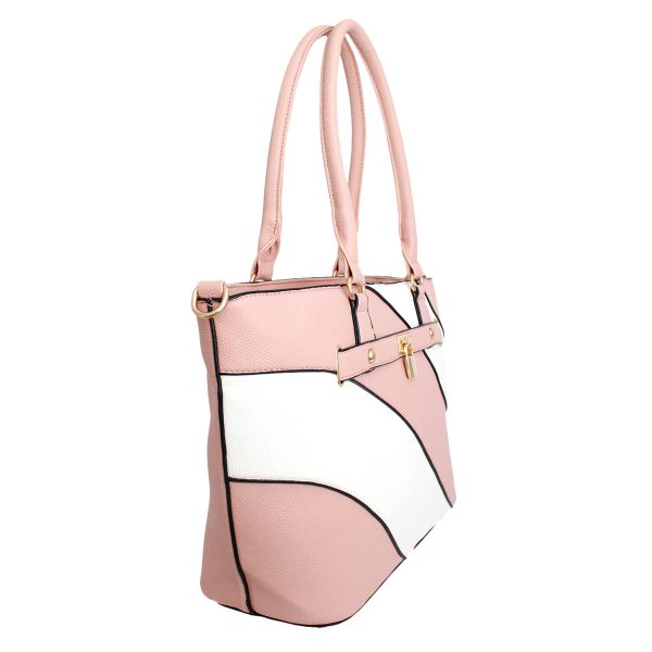 Tote Pink and White Stripe Handbag for Women Online