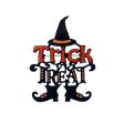 Trick or Treat Halloween Black Pin Fashion