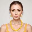 Necklace Retro Yellow Double Link Set for Women Cheap