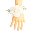 Ivory Fabric Flower Bracelet Discount