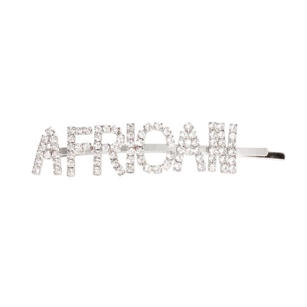 Silver AFRICAN Sparkle Hair Pin Online Hot Sale