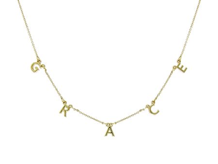 Grace Gold Station Necklace Hot on Sale