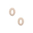 O Initial Rhinestone Studs For Sale