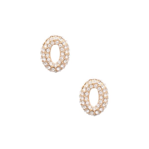 O Initial Rhinestone Studs For Sale