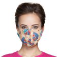 Blue Leaves Print Mask on Sale