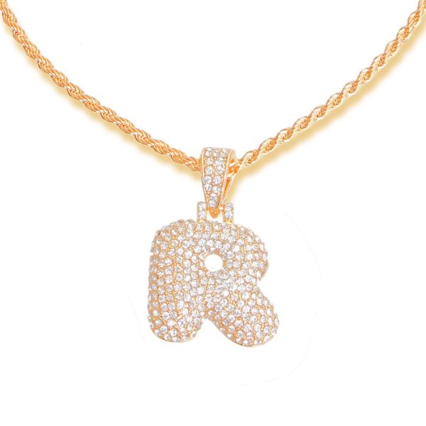 R Initial Necklace on Sale