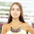 Yellow Bead Teardrop Bib Necklace For Discount