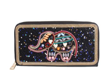 Elephant Beaded Wallet Hot on Sale