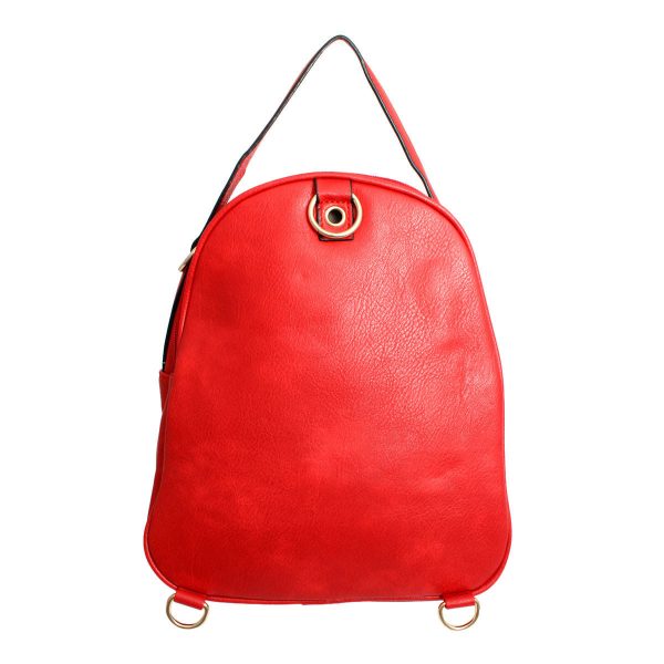 Backpack Red Rounded Small Handbag for Women Sale