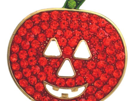 Orange Jack O Lantern Brooch Online