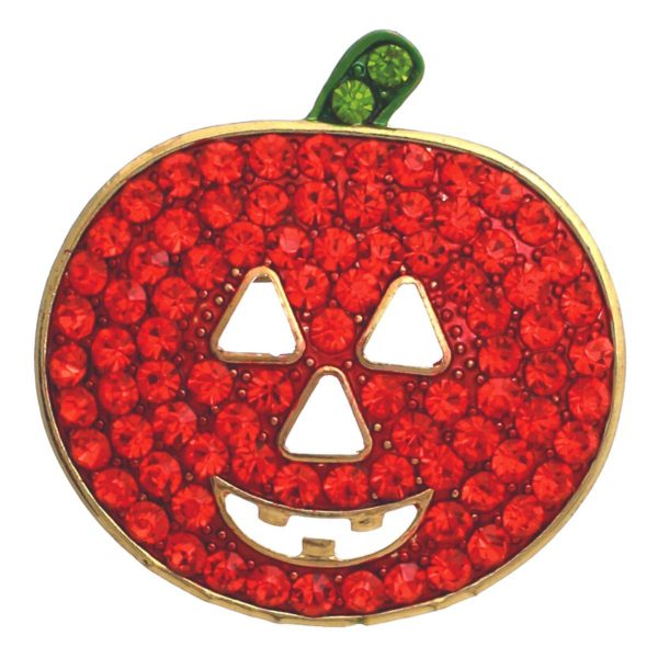 Orange Jack O Lantern Brooch Online