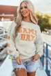 Grapefruit Orange Game Day Graphic Rugby Football Season Sweatshirt For Sale