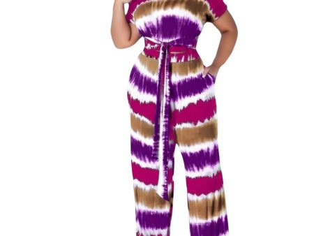 1XL Purple Tie Dye Outfit Set Online Hot Sale