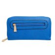 Zipper Wallet Blue Soft Grain for Women Online