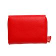 Accordian Wallet Red Snap Cardholder for Women For Discount