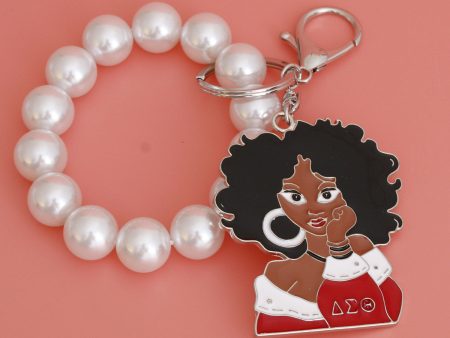 DST Curly Haired Woman Keychain|7.85 x 2.25 inches For Discount