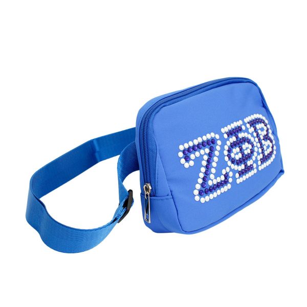 ZPB Sorority Blue Canvas Crossbody Waist Bag Hot on Sale