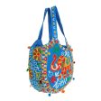 Blue Embroidered Elephant Tote Online Hot Sale