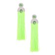 Tassel Green Long Vintage Glam Earrings for Women on Sale