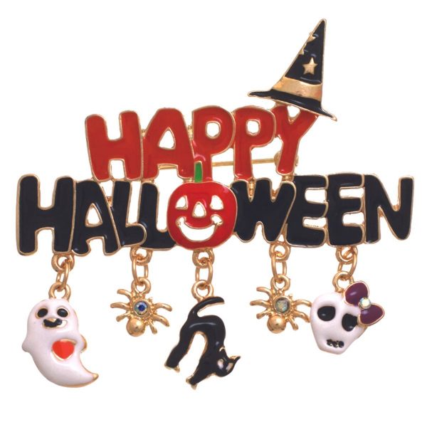 Happy Halloween Charm Brooch Supply