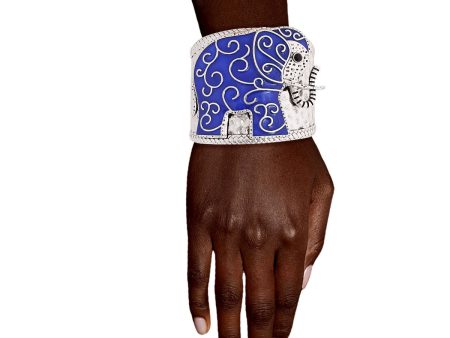 Full Blue Elephant Cuff Cheap