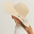 JUST CHILL OUT Beige Floppy Hat For Cheap