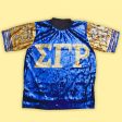 SGRHO Sorority Blue and Gold Sequin Jersey Shirt Sale