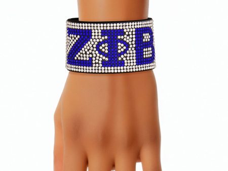 ZPB Sorority Clear Rhinestone Magnetic Bracelet Online Hot Sale