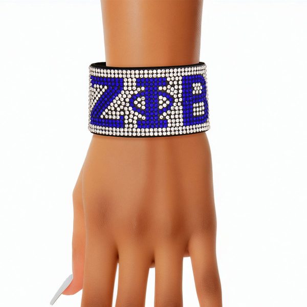 ZPB Sorority Clear Rhinestone Magnetic Bracelet Online Hot Sale