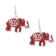 Drop DST Red Elephant Tribal Earrings for Women Cheap