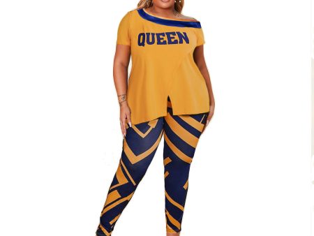 1XL Orange Queen Outfit Set Cheap