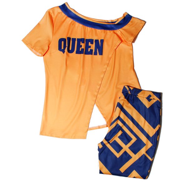 1XL Orange Queen Outfit Set Cheap