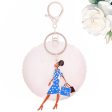 ZPB Sorority Glam Gal Pom Pom Keychain Women Sale