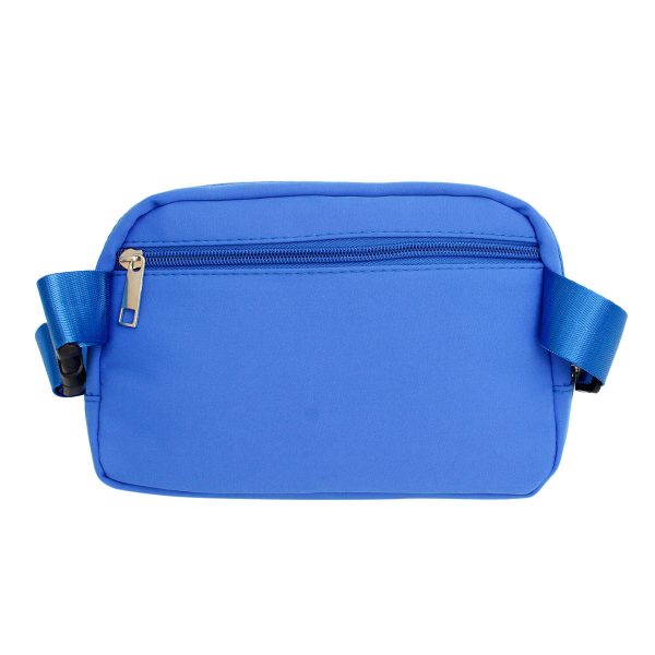 ZPB Sorority Blue Canvas Crossbody Waist Bag Hot on Sale